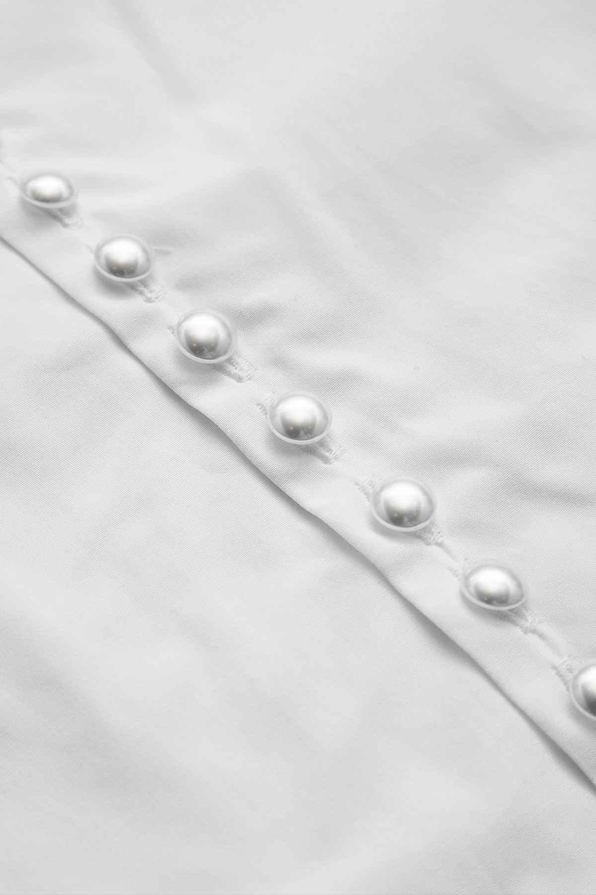 Ambush Fitted Pearl Button Shirt White - 3