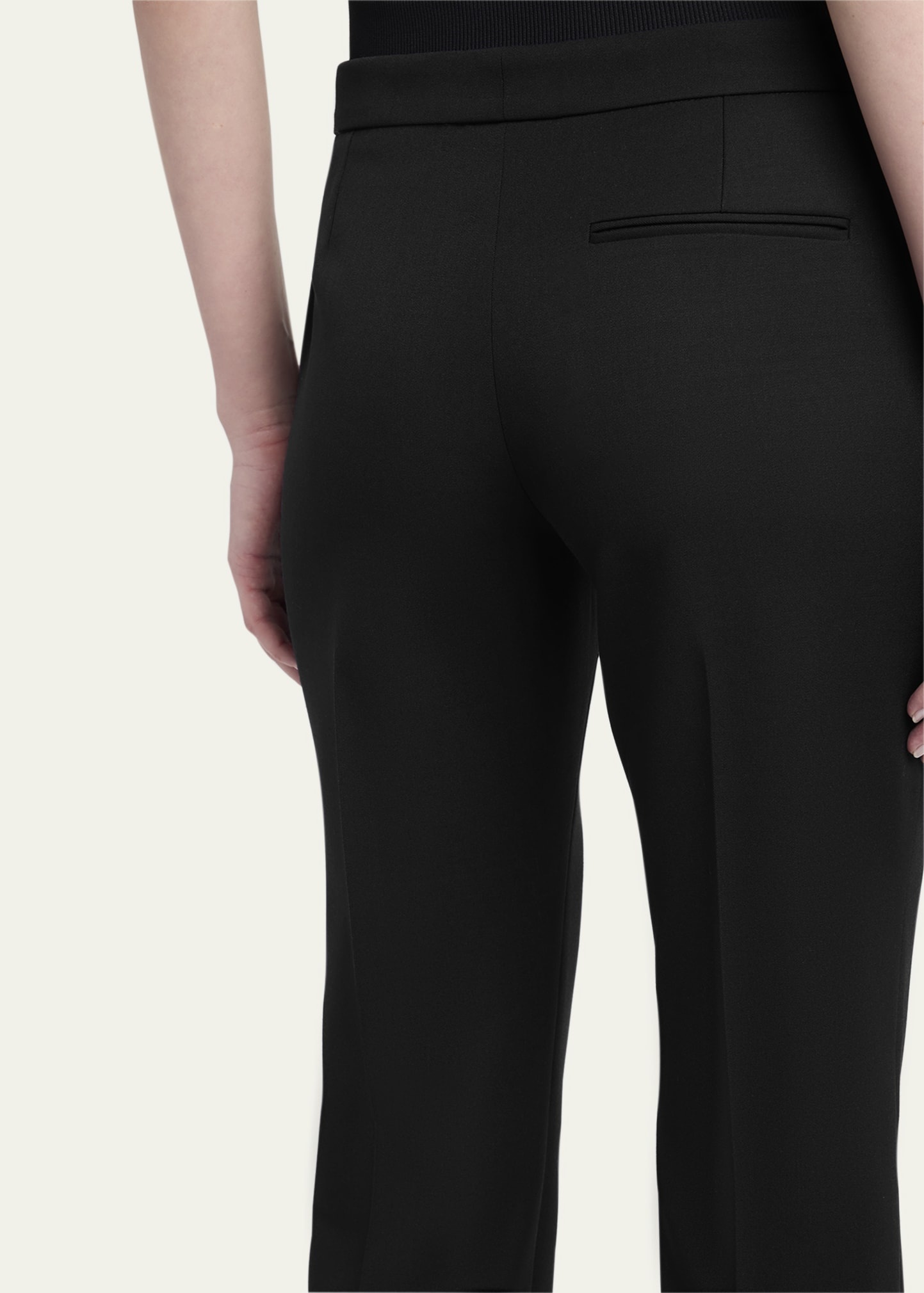 Cropped Cigarette Trousers - 5