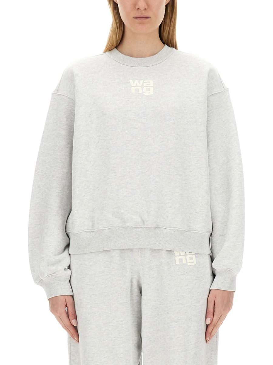 T By Alexander Wang T BY ALEXANDER WANG SWEATSHIRT WITH LOGO - 1