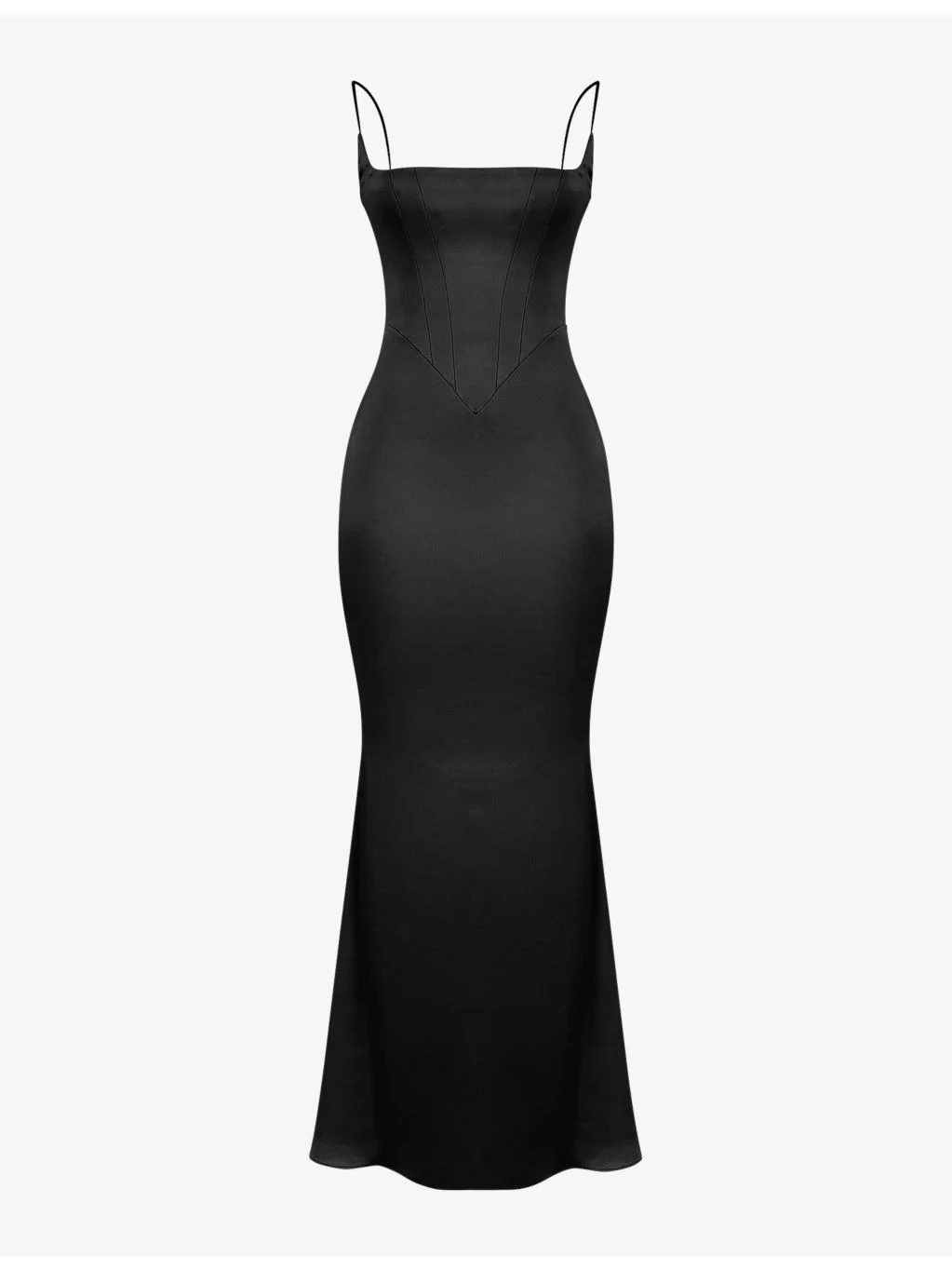 Olivette corset satin maxi dress - 1