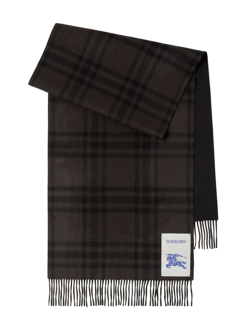 EKD checked cashmere scarf - 4