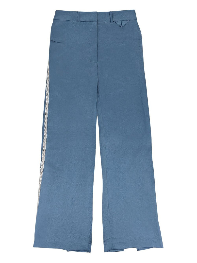 Rhude Stadium contrasting-trim "Blue/White" trousers outlook