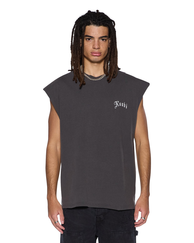 TRUCKSTOP EKCESS CUTOFF FADED BLACK 1
