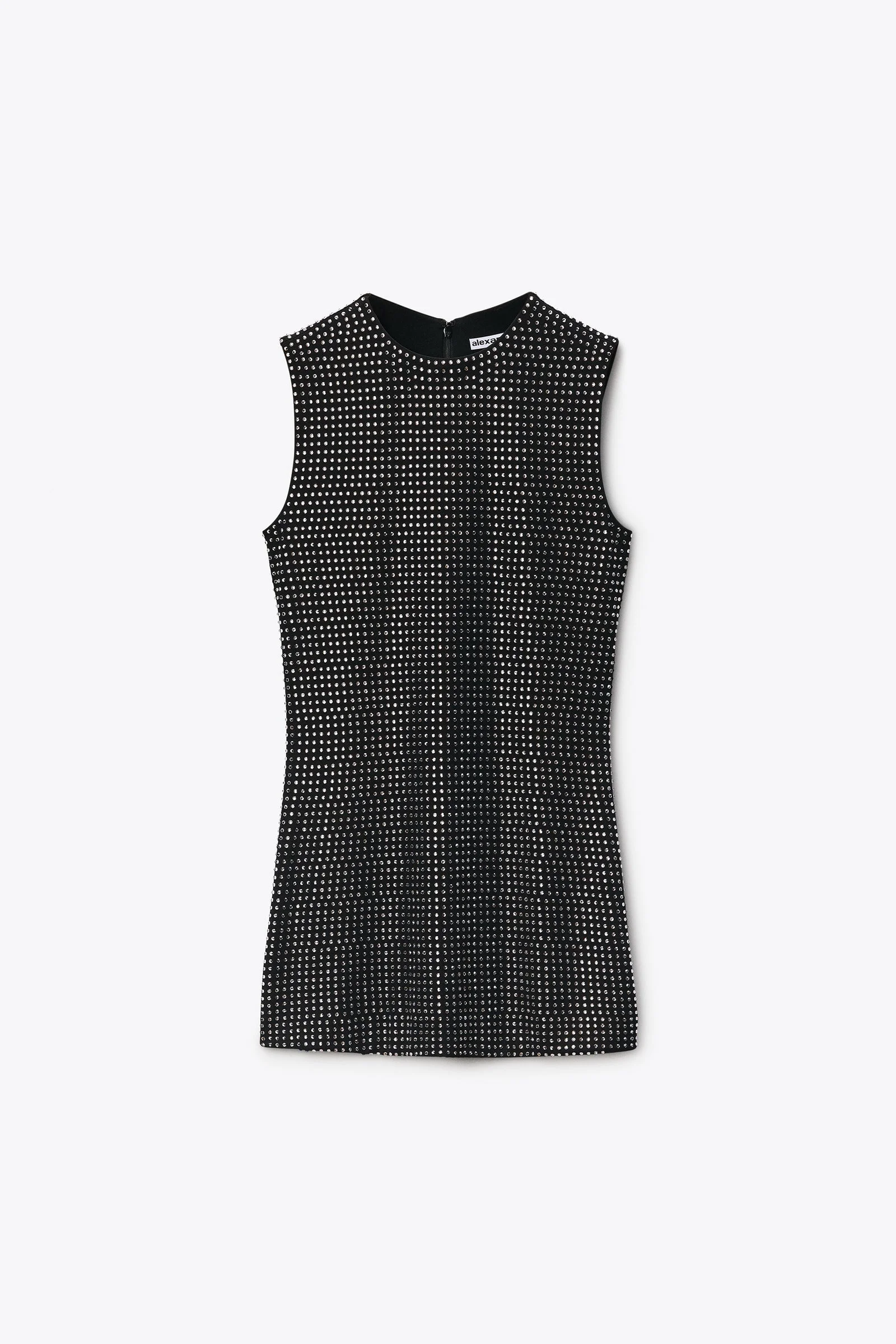 crystal sleeveless mini dress - 1