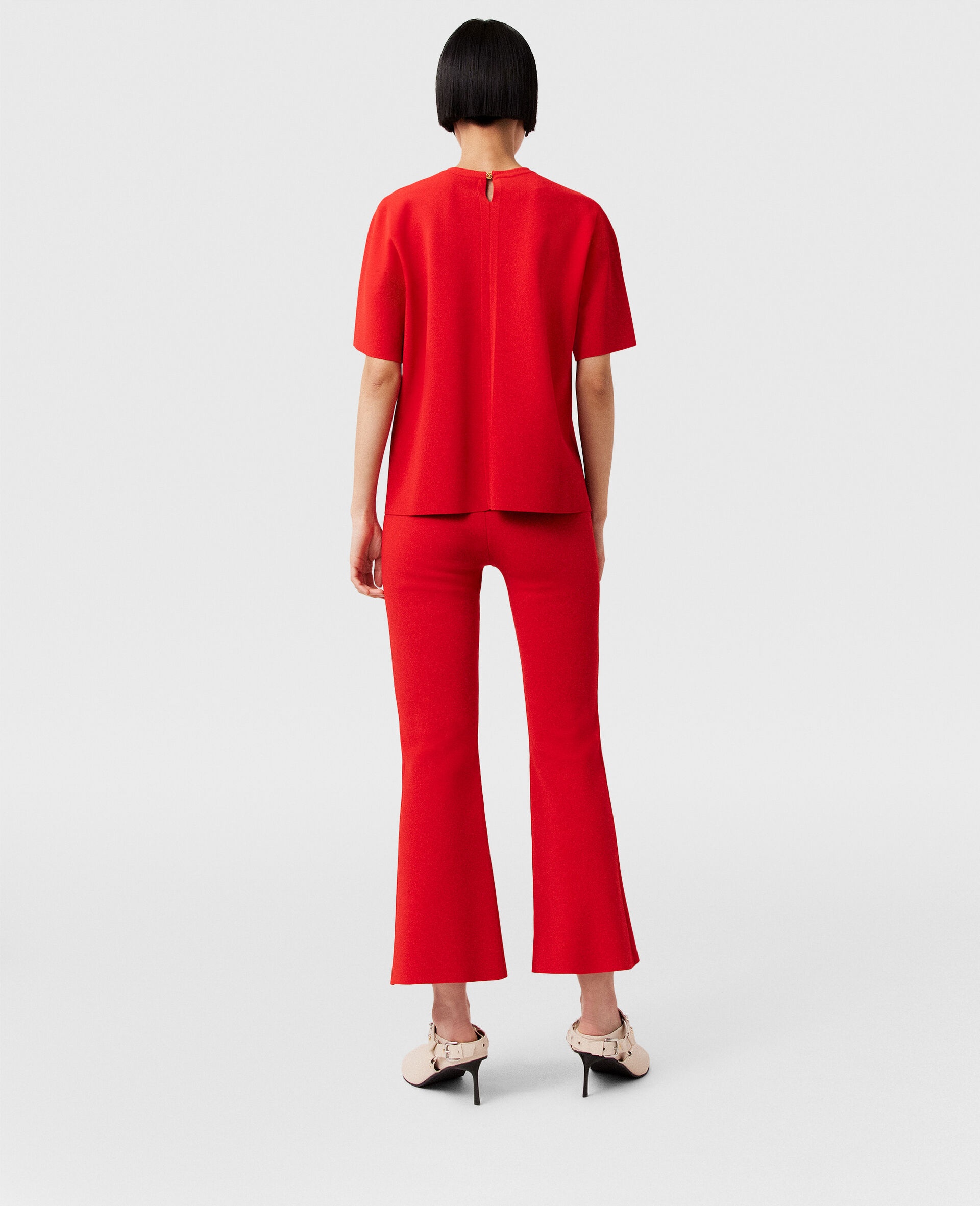 Mid-Rise Flared Pants - 3