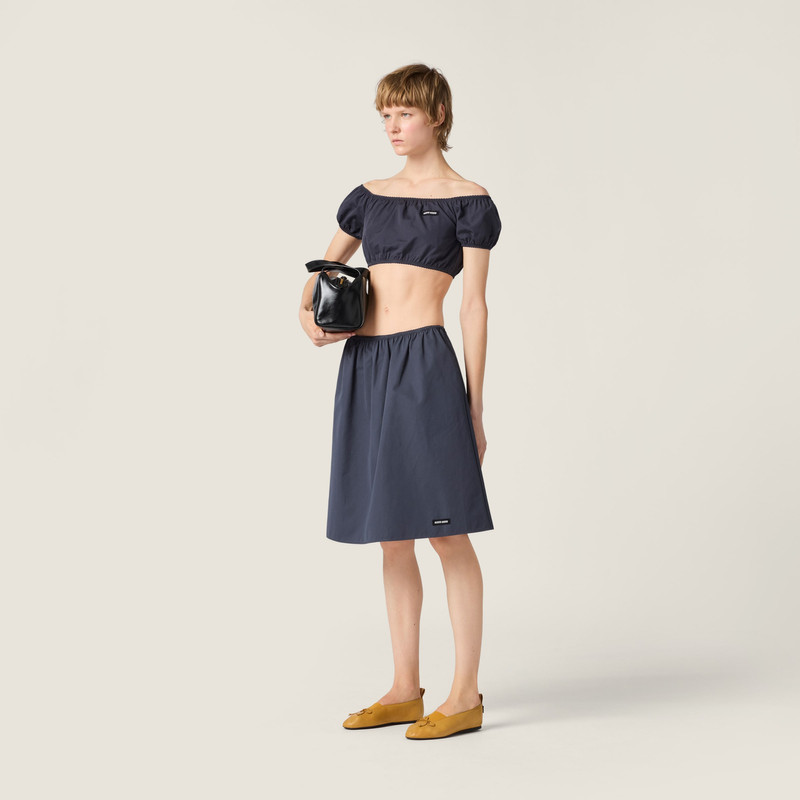 Miu Miu Poplin crop top outlook