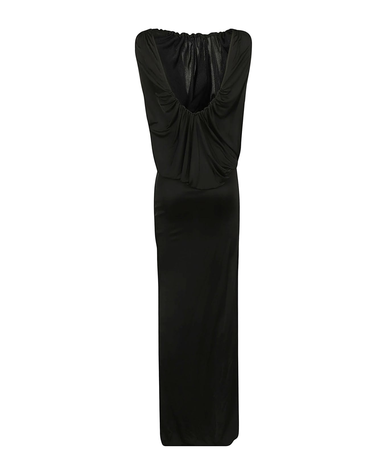 Scoop-back Sleeveless Slim Dress - 2