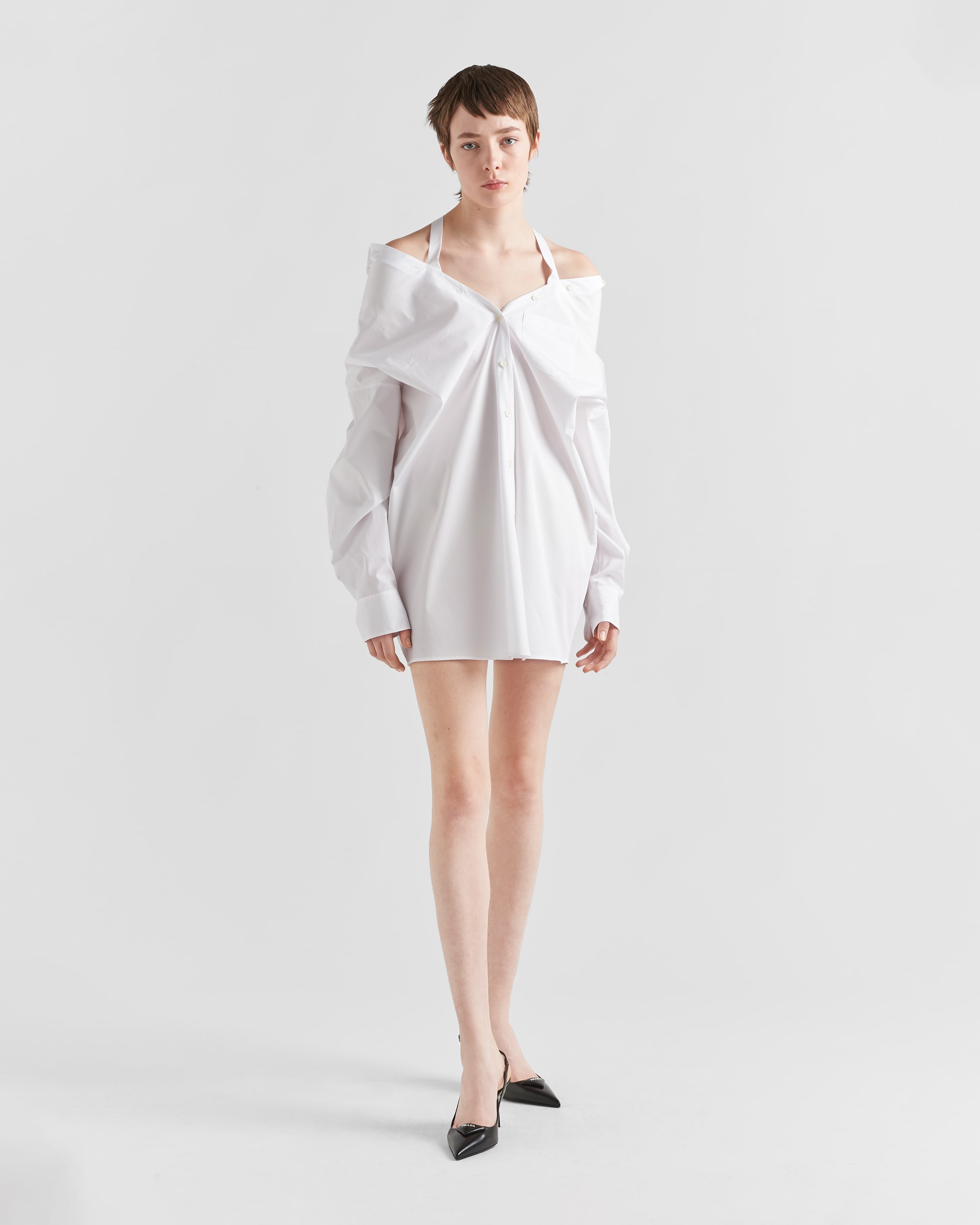 Prada Poplin mini-dress | REVERSIBLE