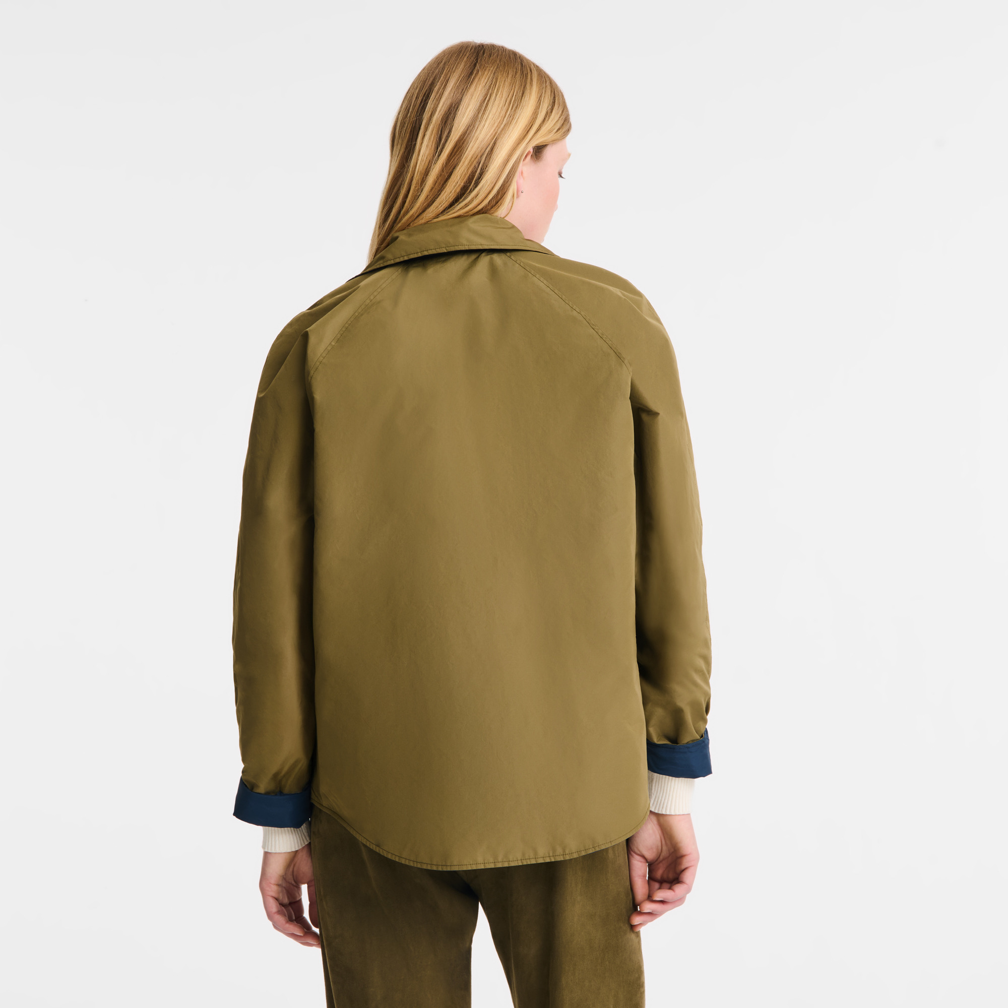 Padded blouson Navy/Artichoke - Technical taffeta - 3