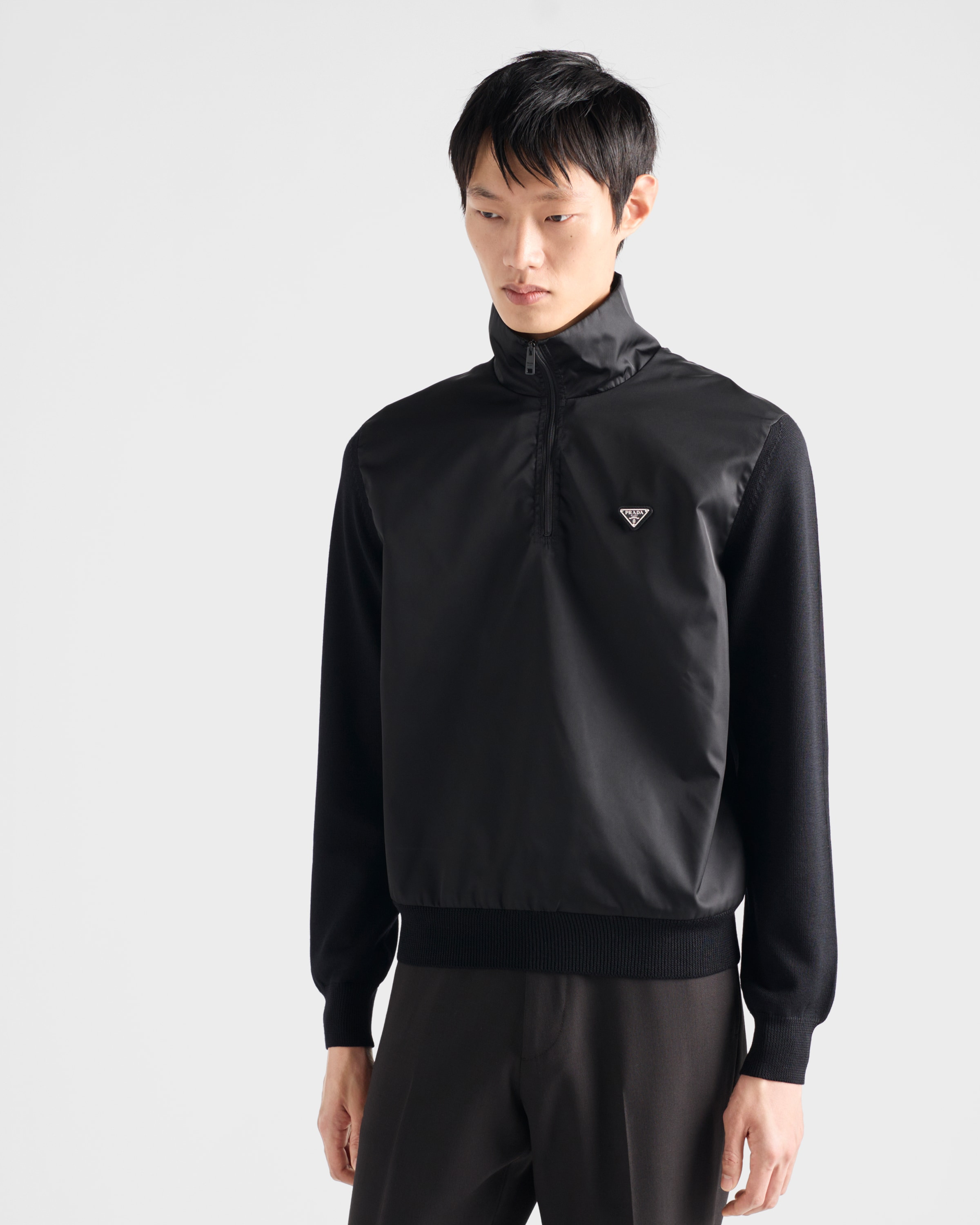 Superfine wool half-zipper sweater - 4