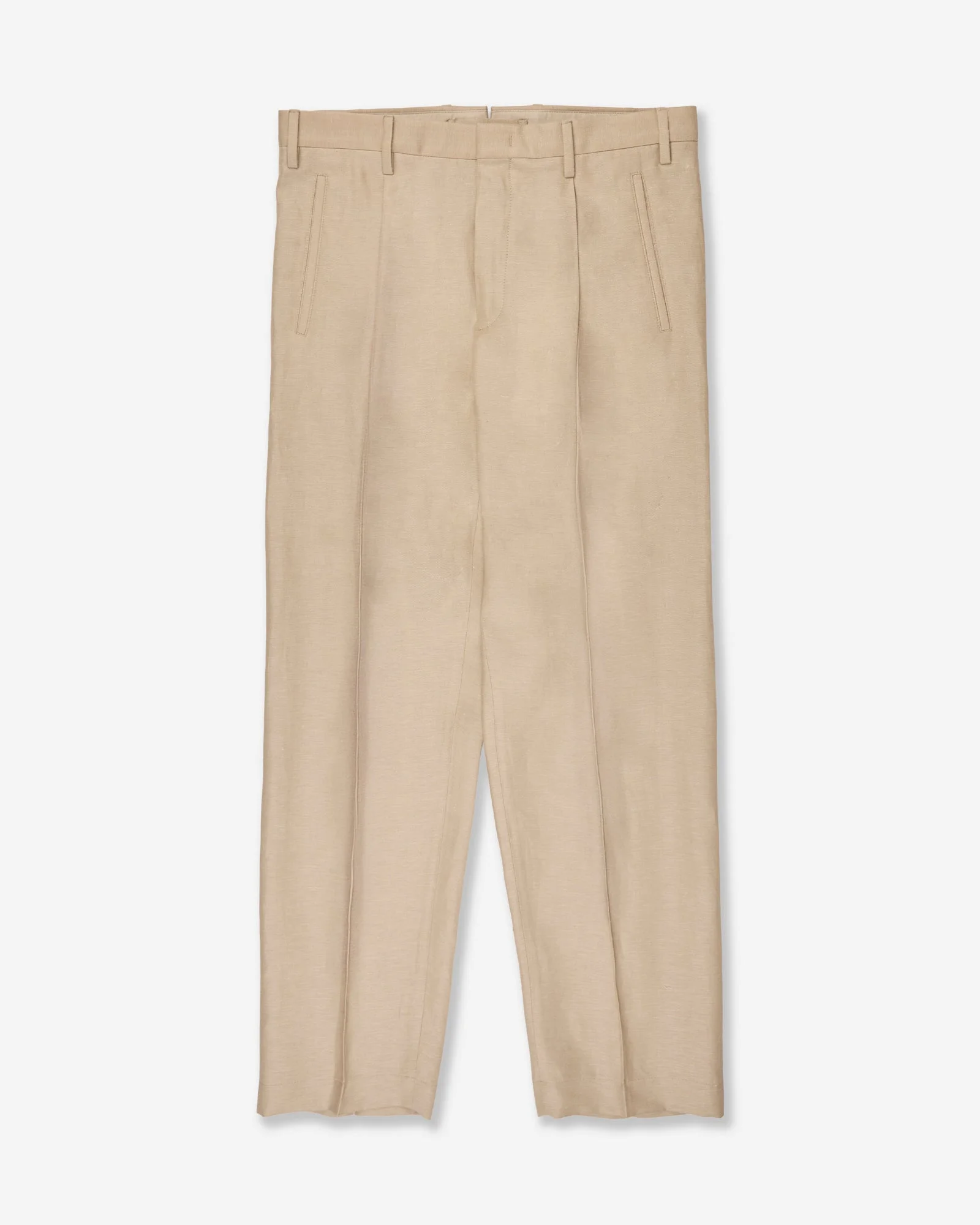 Seamless wool and linen trousers - 1