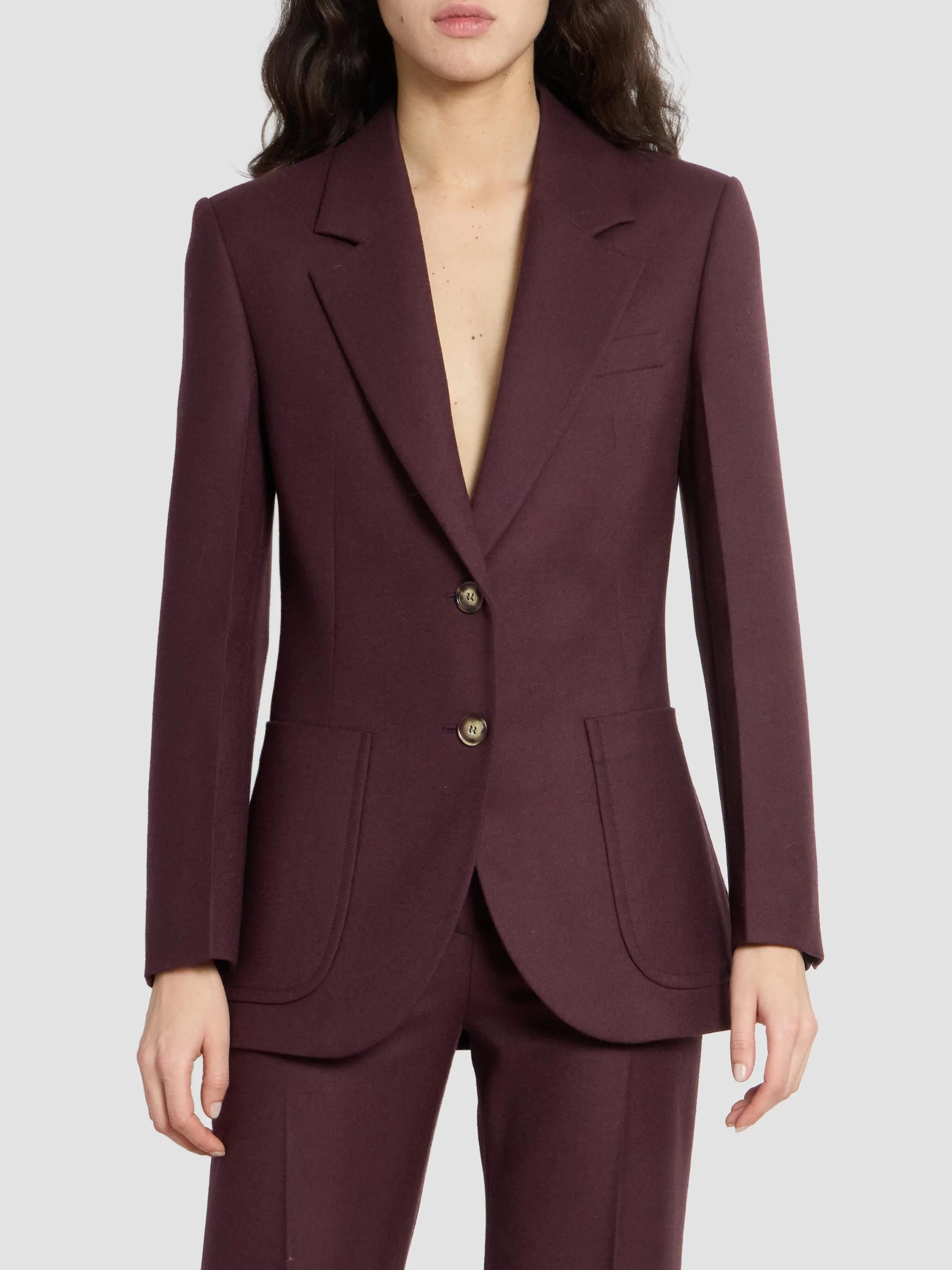 Women's Katherine Wool Blazer - Acai - 1