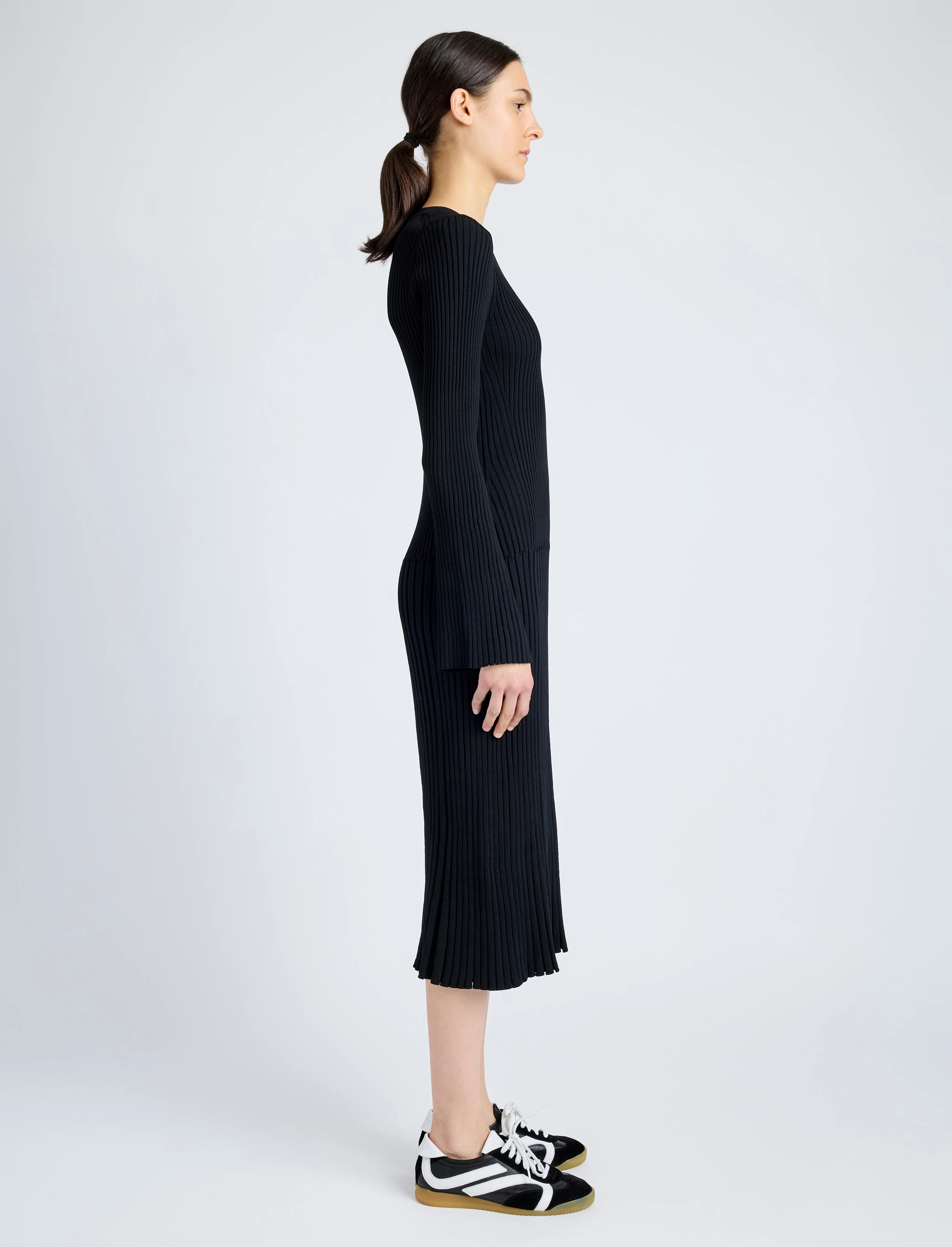 Kenna Dress in Midweight Viscose Rib - 3