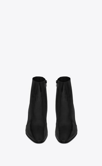 SAINT LAURENT vassili zipped boots in smooth leather outlook
