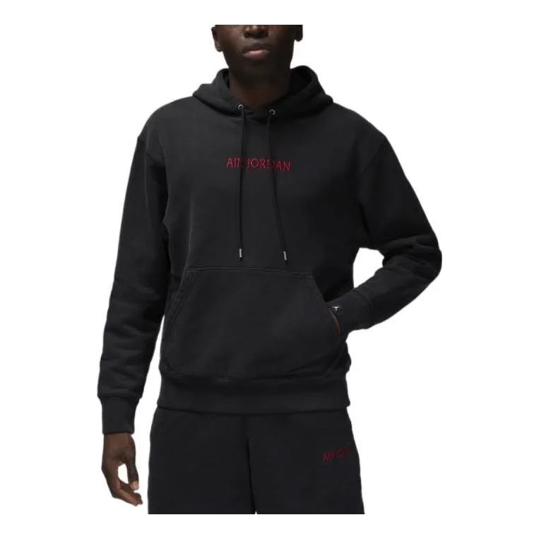 Air Jordan Wordmark Fleece Hoodie 'Black' DV6464-010 - 1