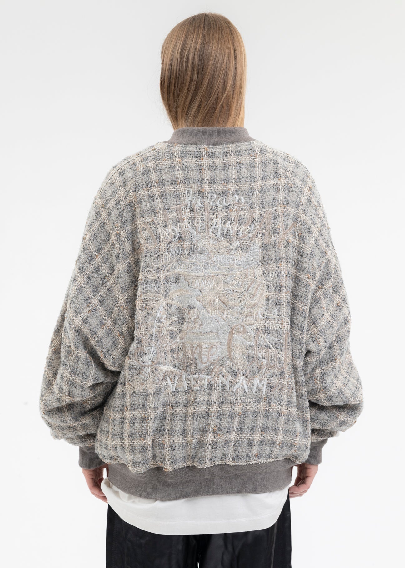 doublet IVORY TWEED SOUVENIR JACKET | REVERSIBLE