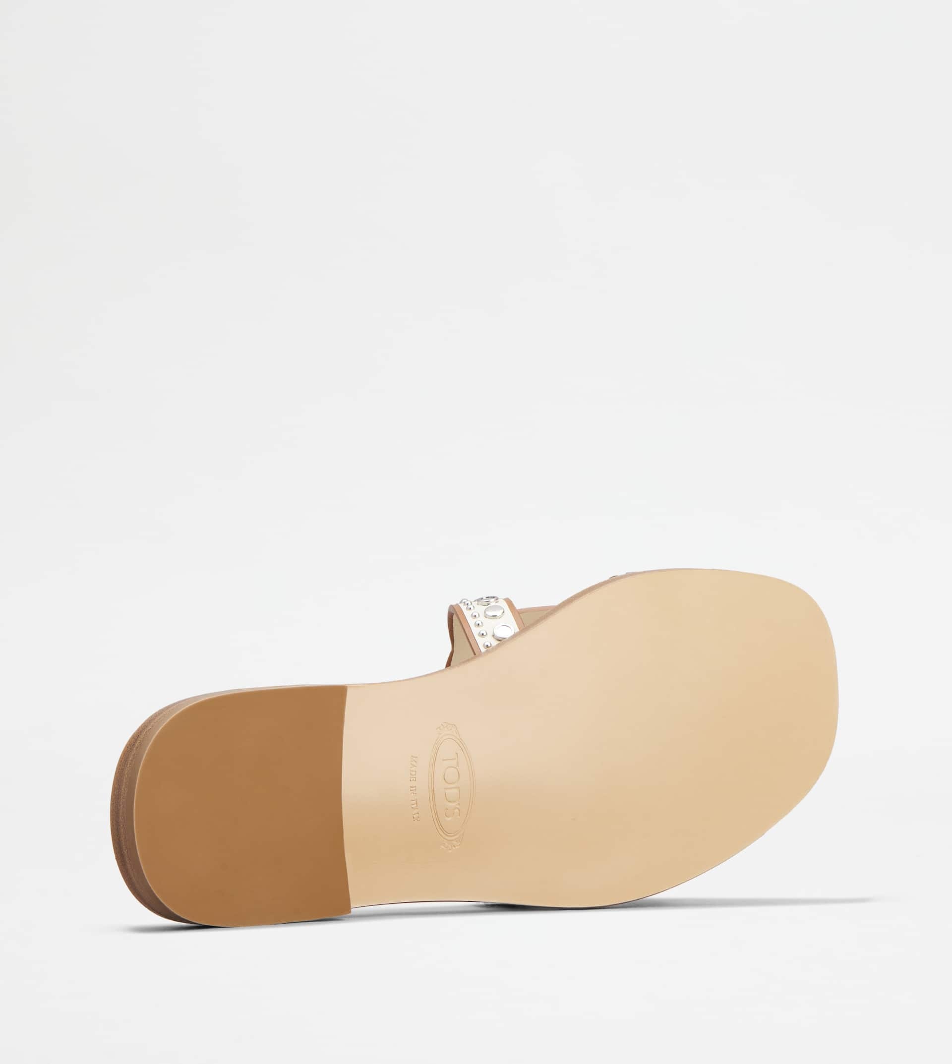 KATE SANDALS IN LEATHER - OFF WHITE - 5