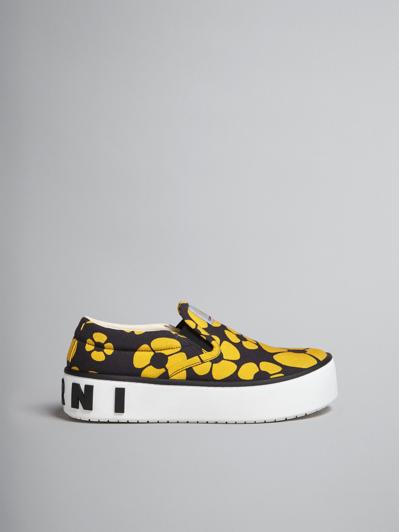 MARNI X CARHARTT WIP - YELLOW SLIP-ON SNEAKERS 1