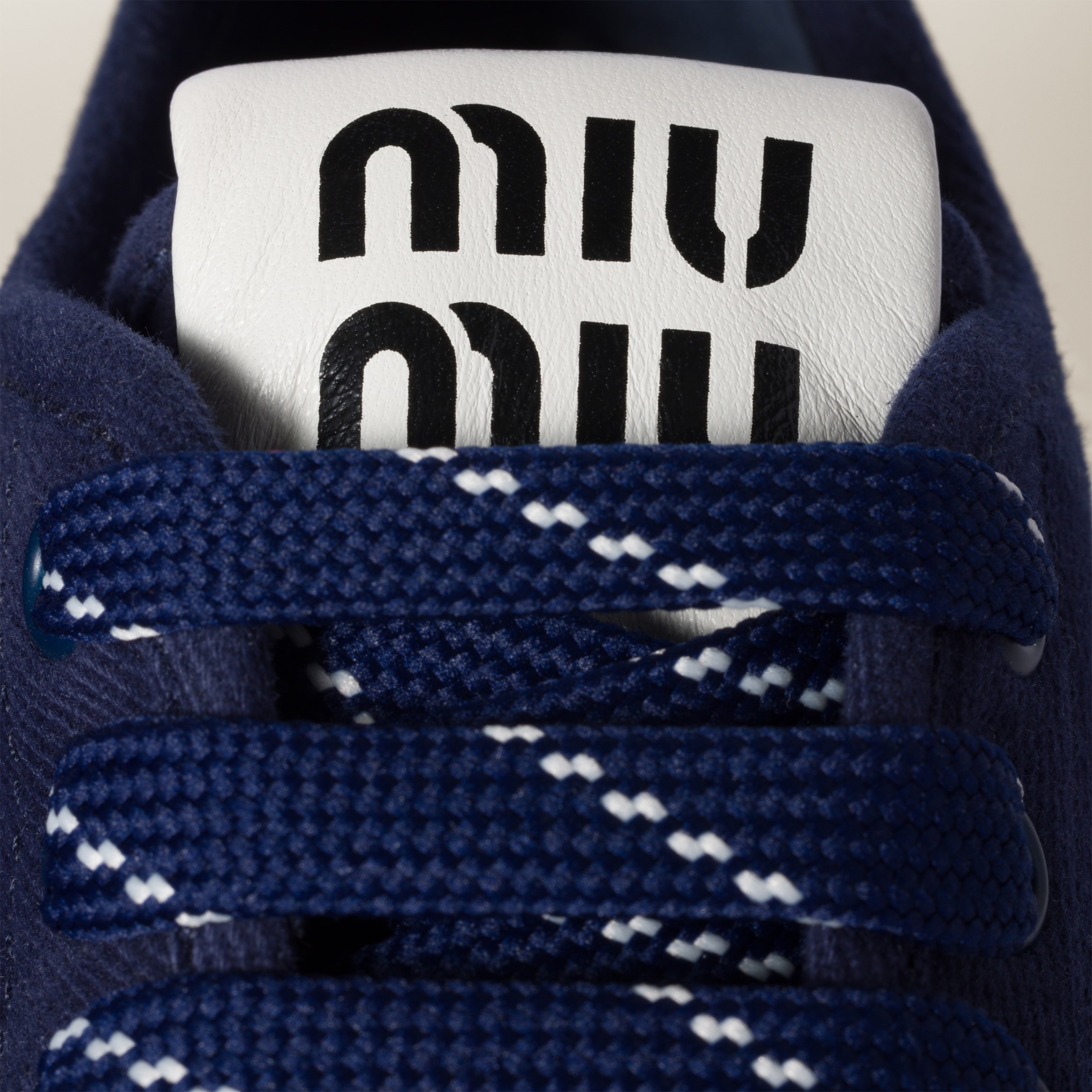 Denim sneakers with logo - 4
