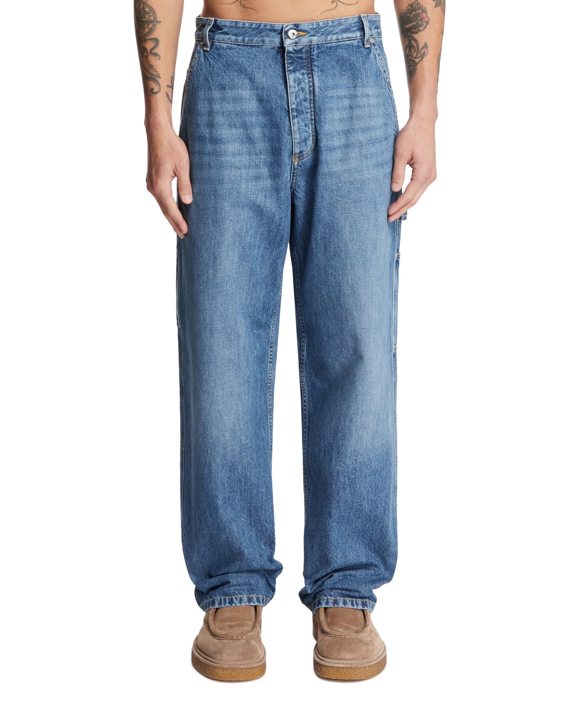 Vintage Indigo Cargo Jeans - 1