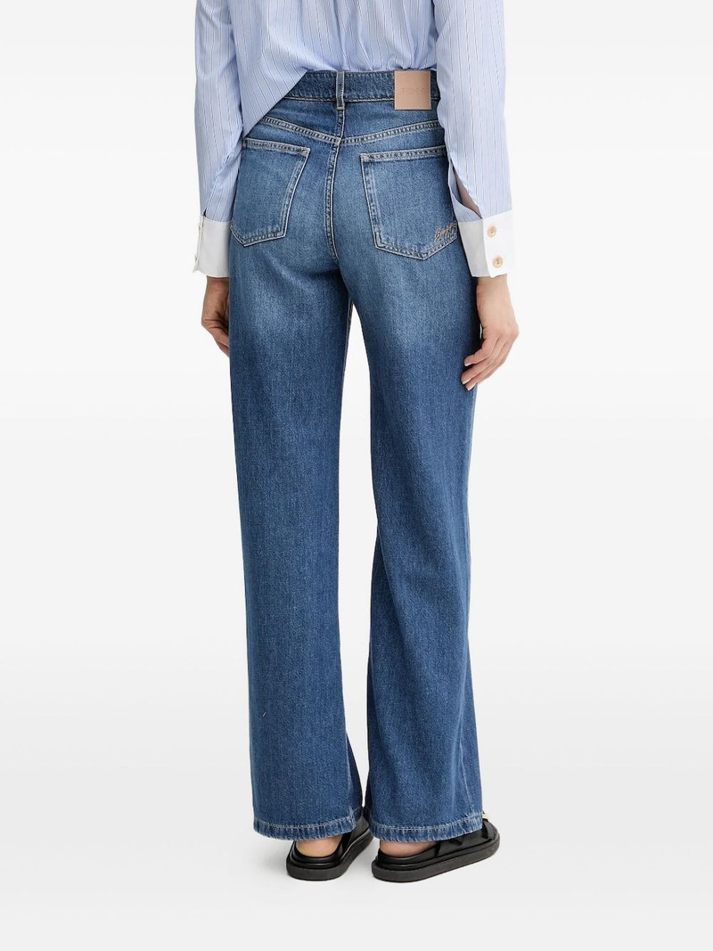 BOSS embroidered-logo jeans outlook