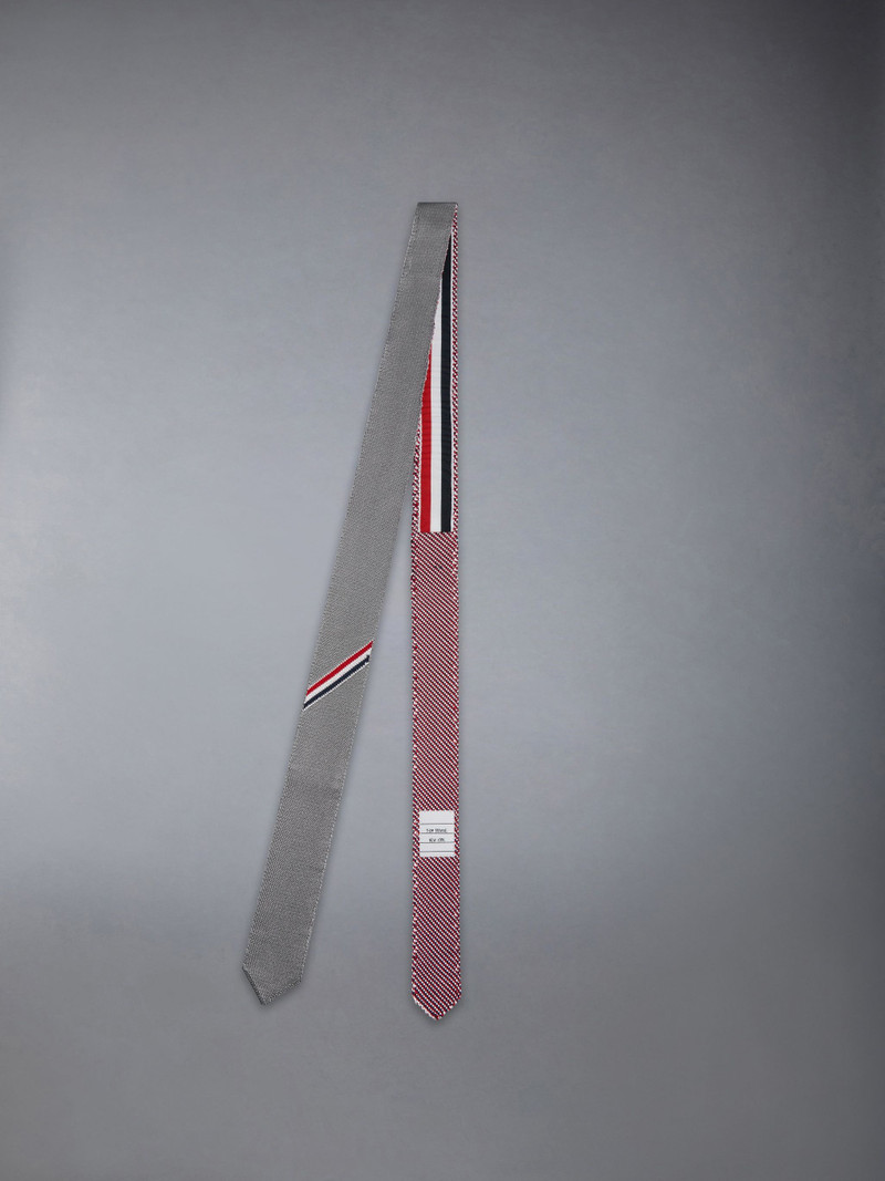Thom Browne Double Face Silk Tie outlook