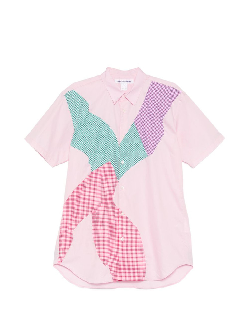 patchwork short-sleeve shirt 1