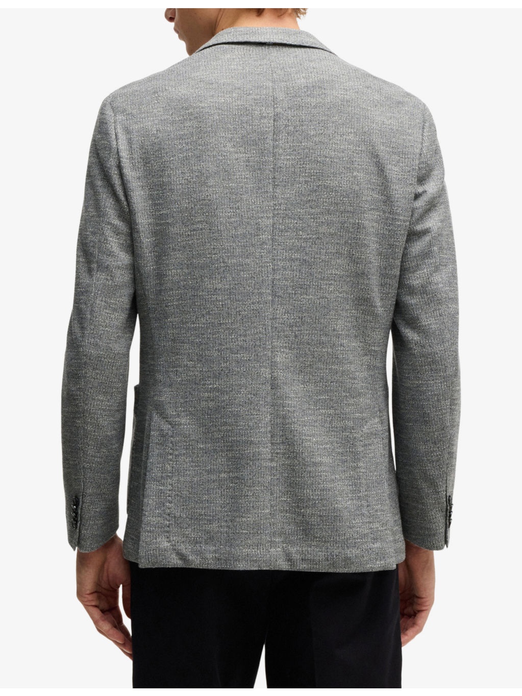 Regular-fit single-breasted woven blazer - 4