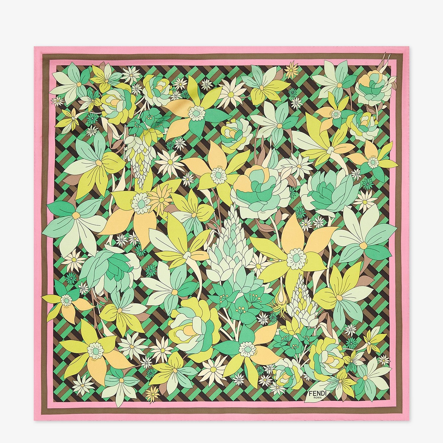 Multicolor silk foulard 1