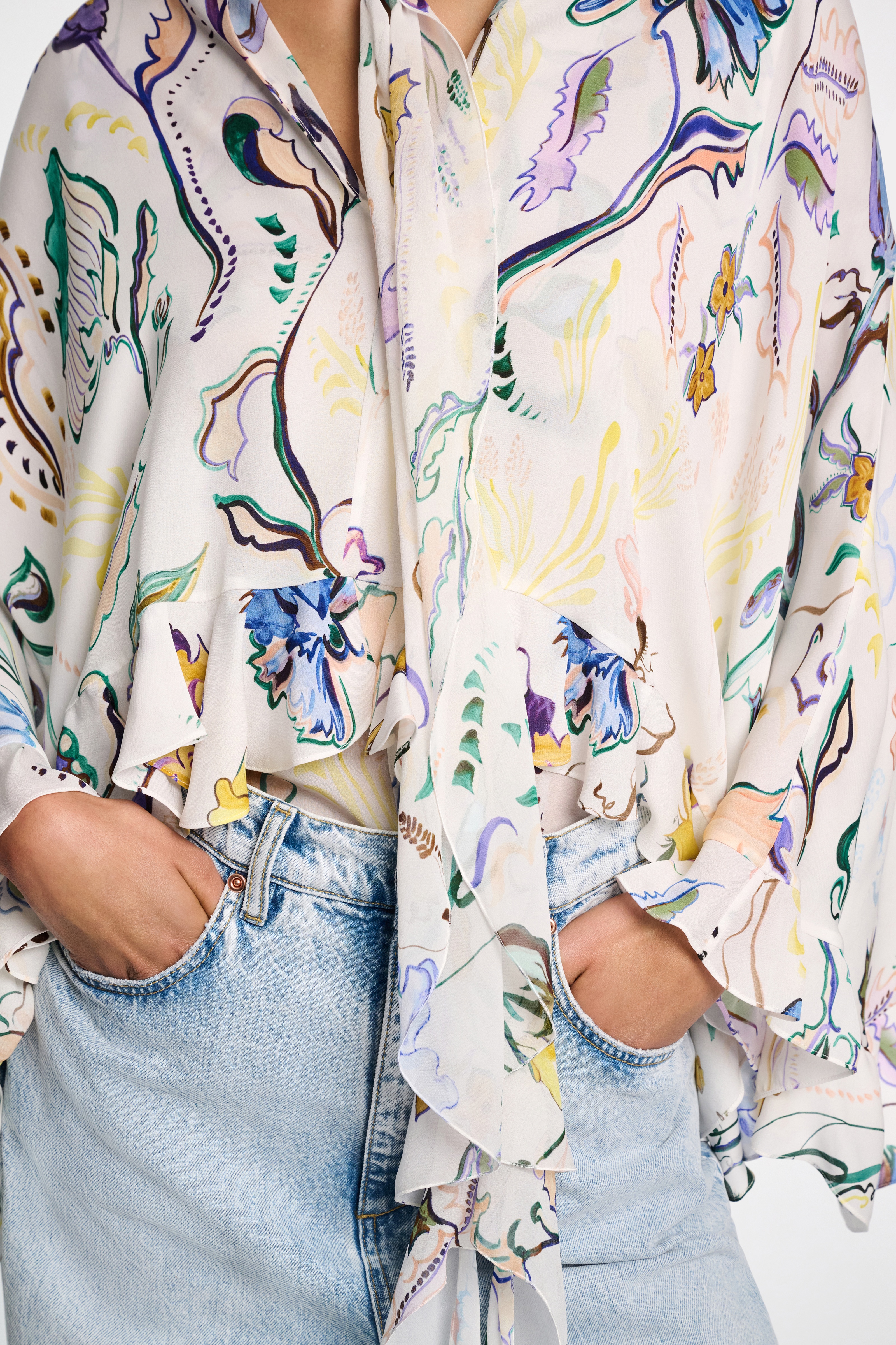 FLORAL TWIST blouse - 6