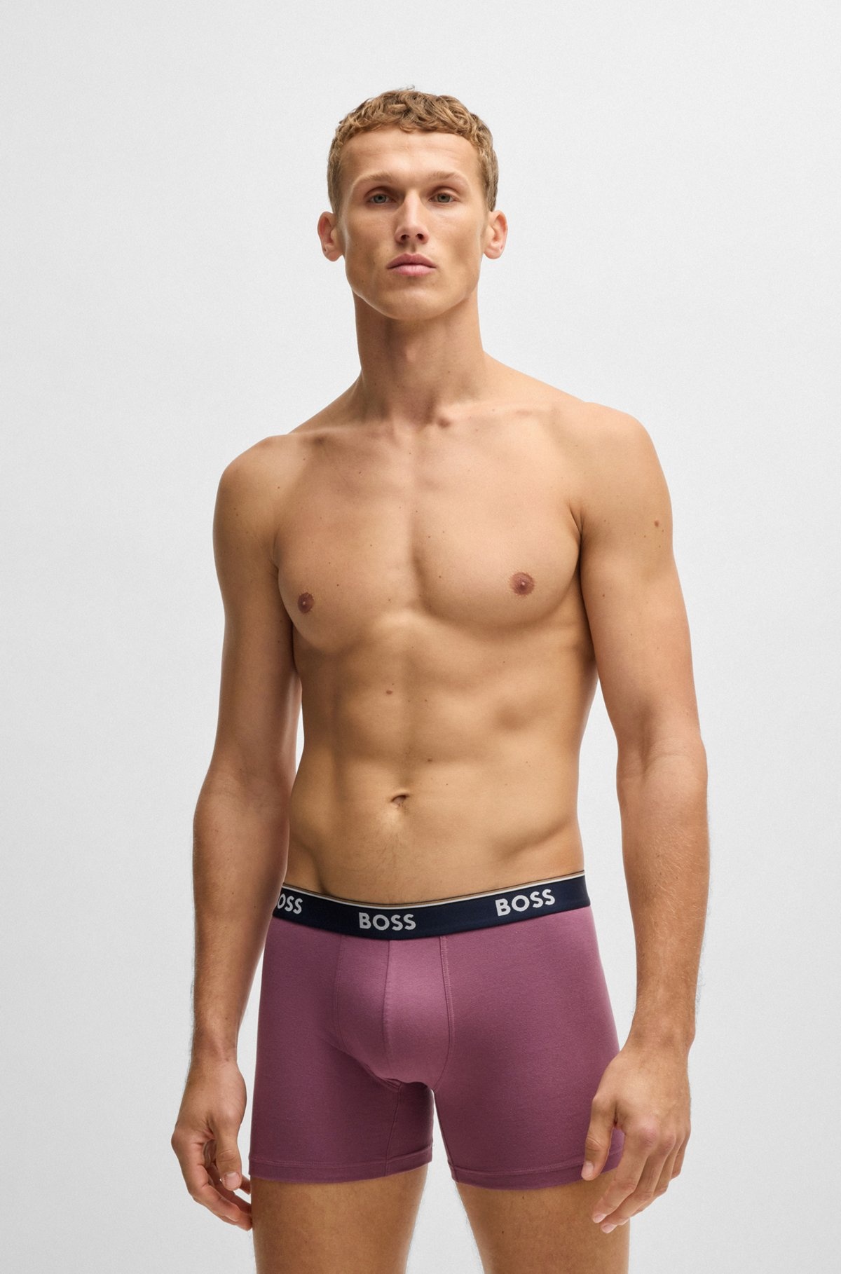 THREE-PACK OF STRETCH COTTON BOXER BRIEFS - 7