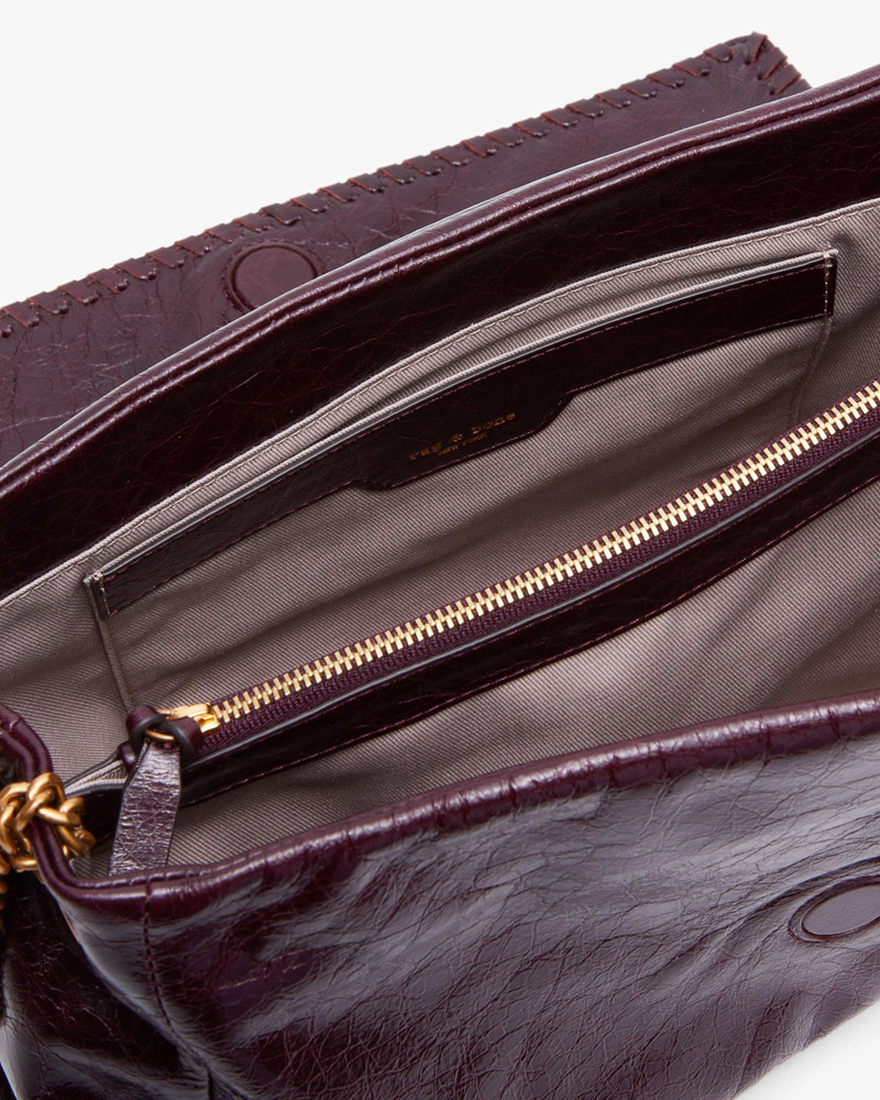 Chelsea Large Leather Flap Bag 5