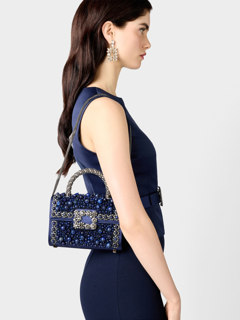 Jewel Efflorescence lapis lazuli Mini Bag 9