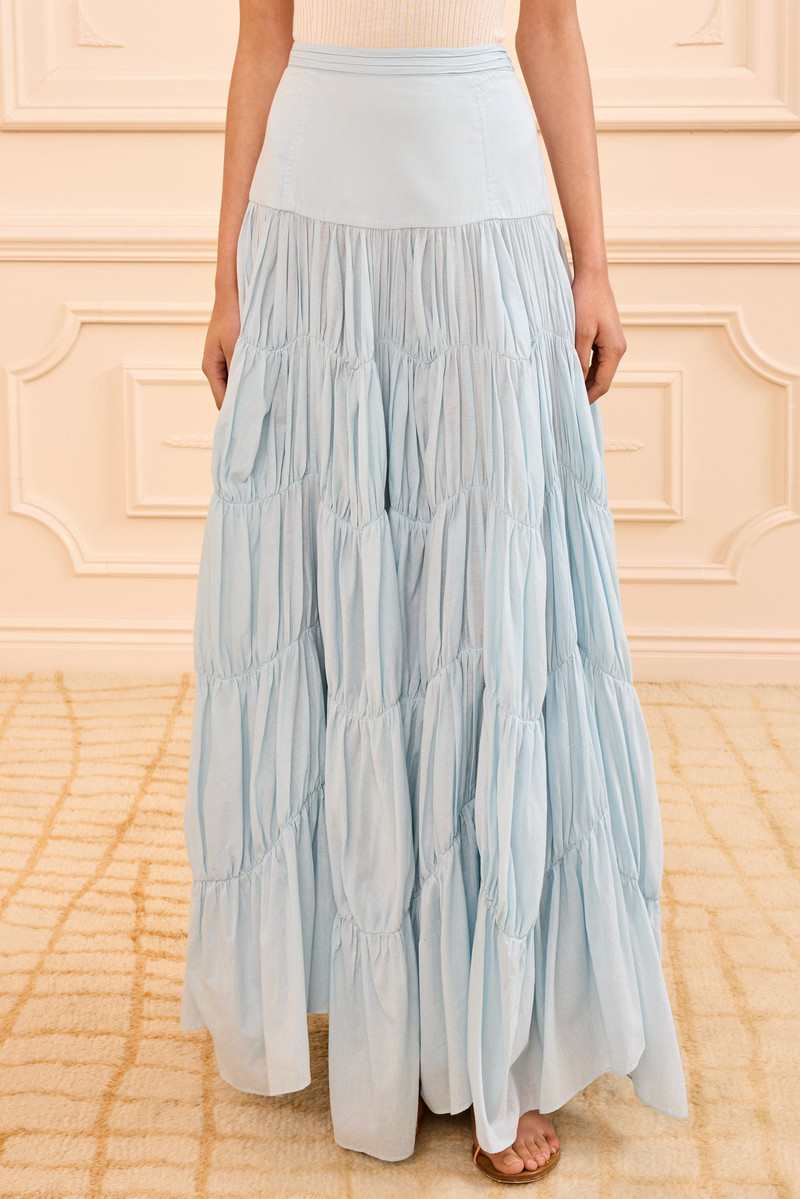 ULLA JOHNSON Davina Drop Waist Maxi Skirt outlook