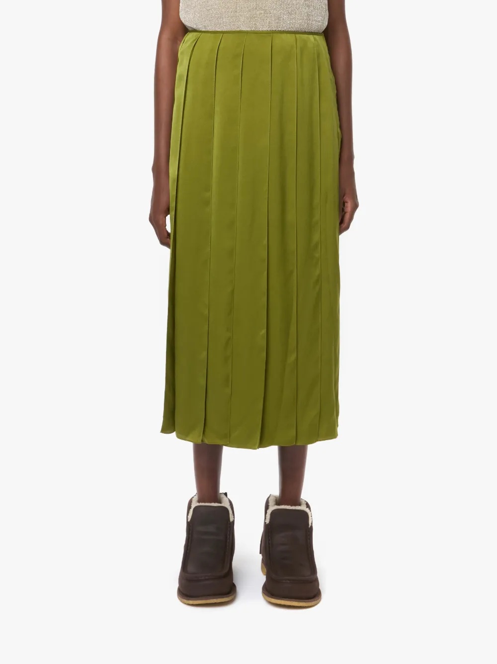 RIBBON PANEL MIDI SKIRT - 2