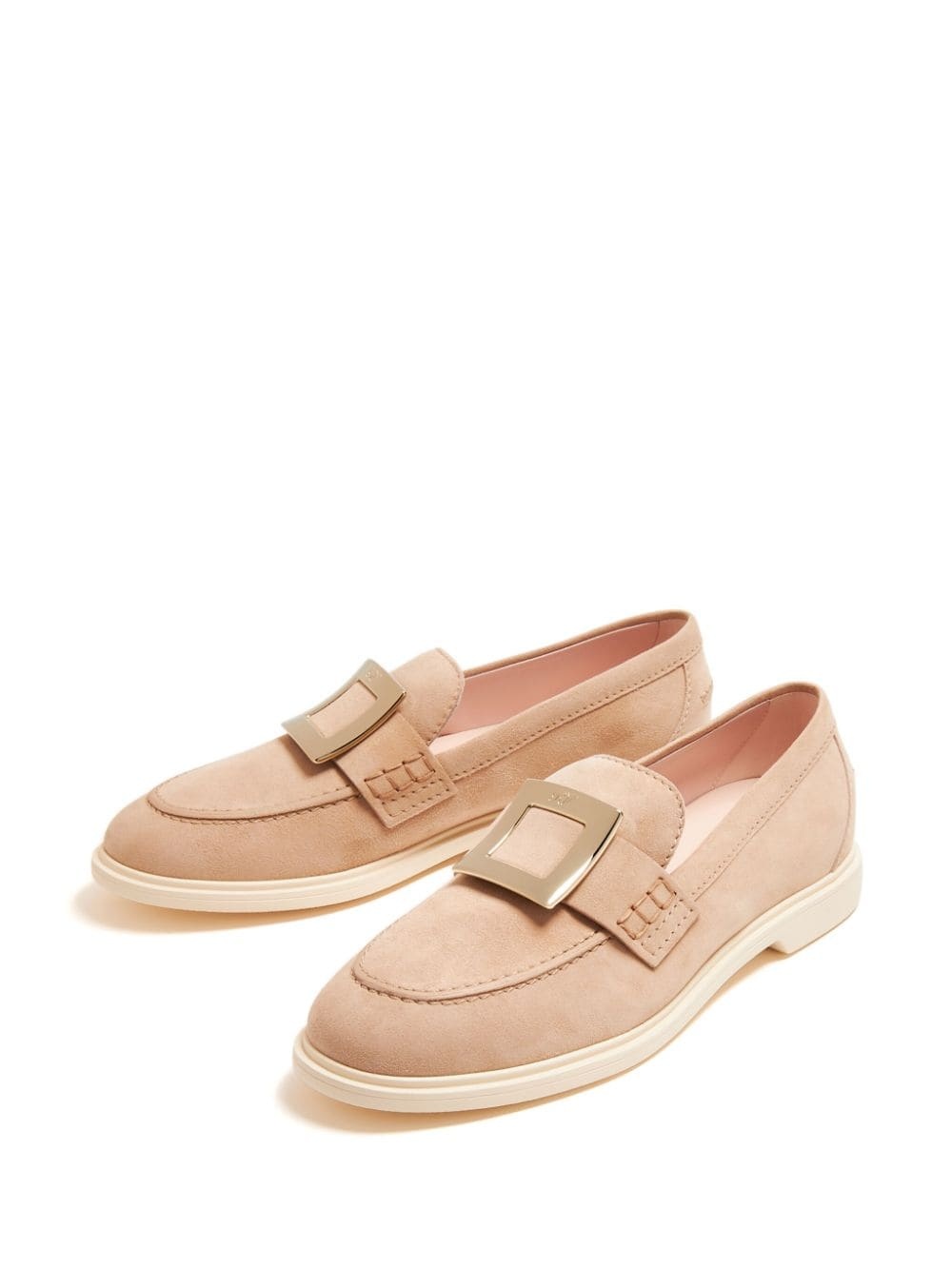 tassel-trim suede loafers - 3