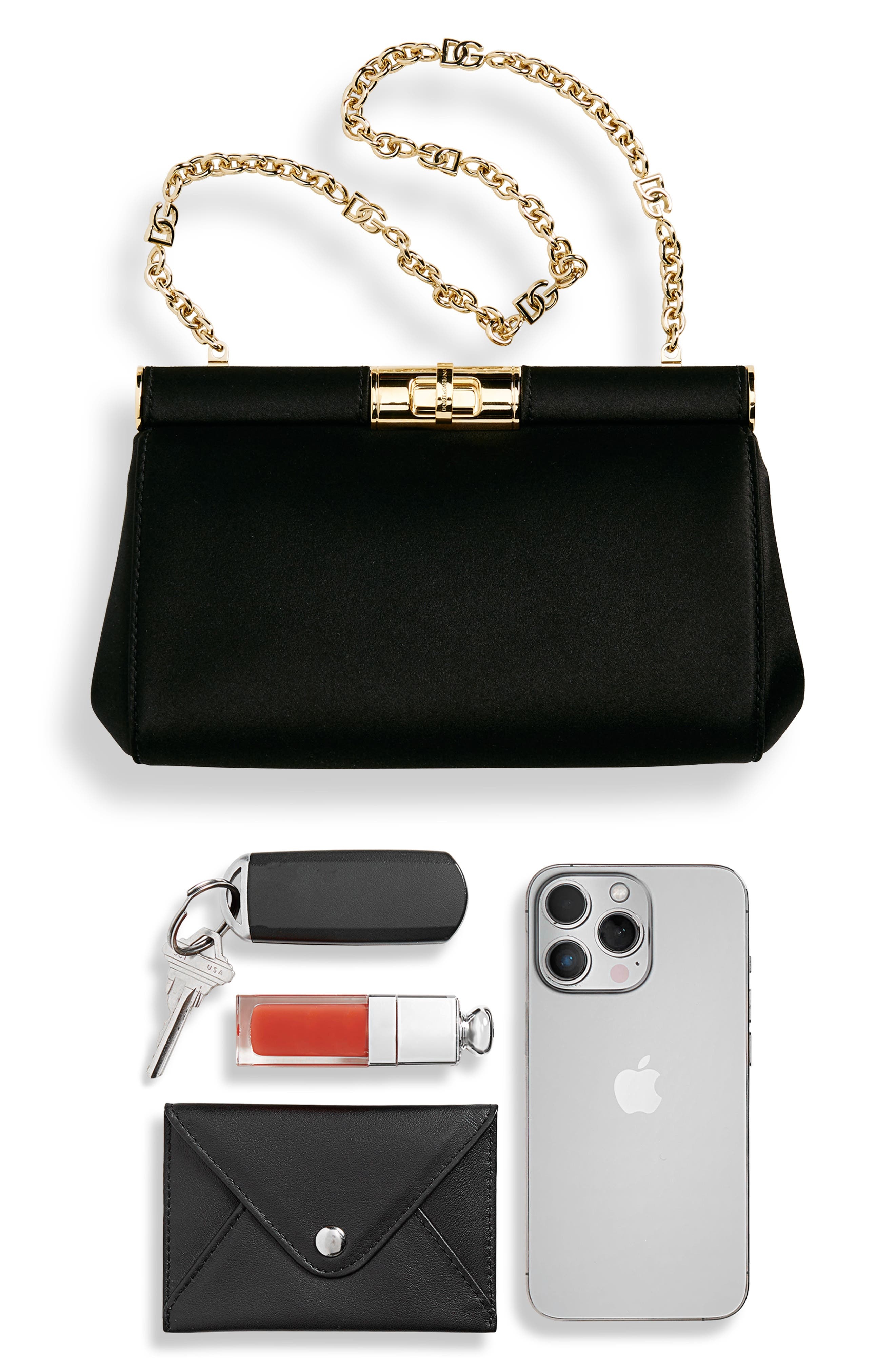Small Marlene Satin Shoulder Bag - 8
