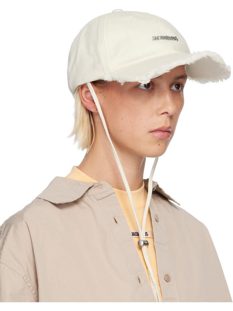 JACQUEMUS Off-White Les Classiques 'The Artichaut' Cap outlook