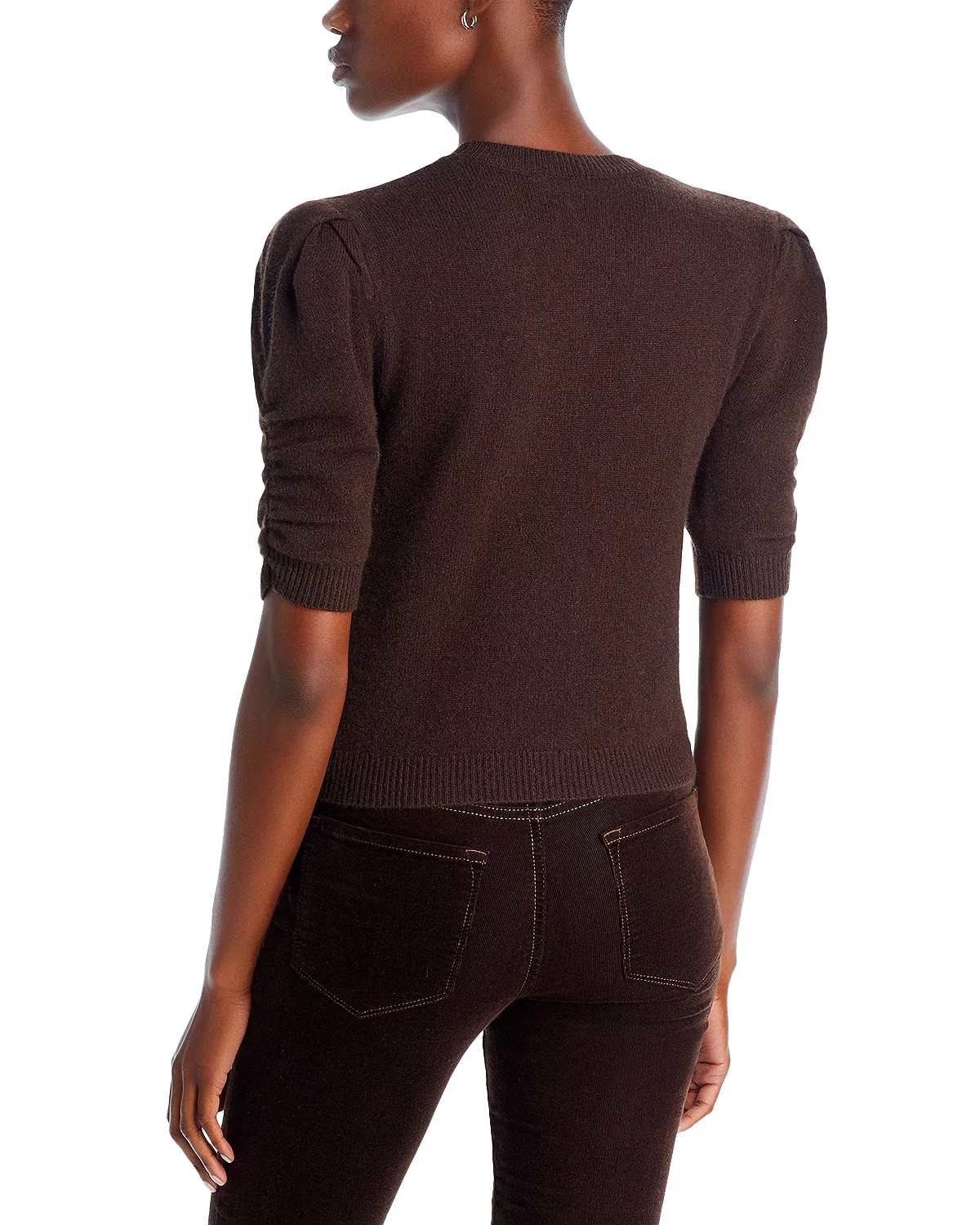 Ruched Puff Sleeve Sweater - 2