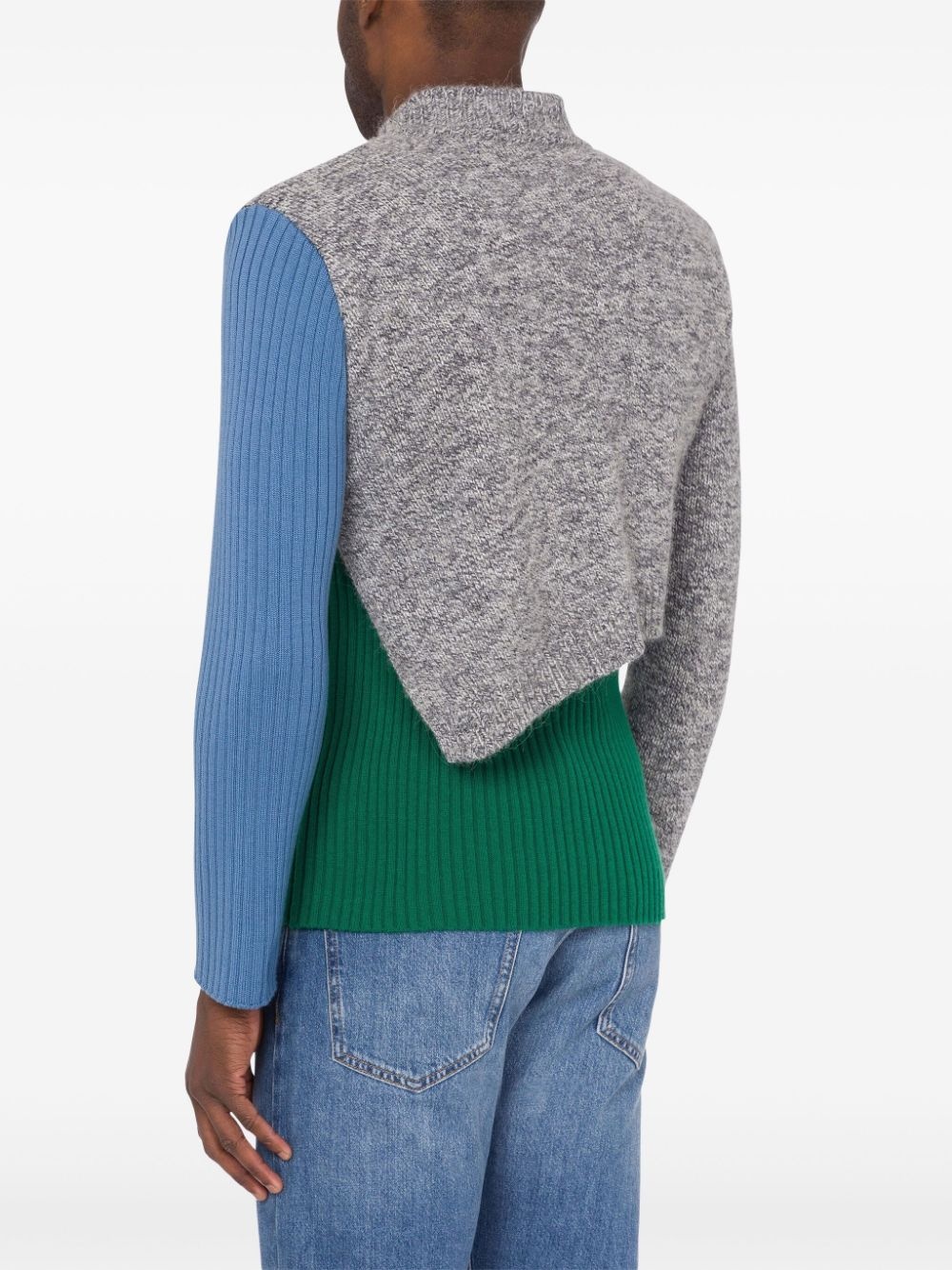 layered colour-block jumper - 3