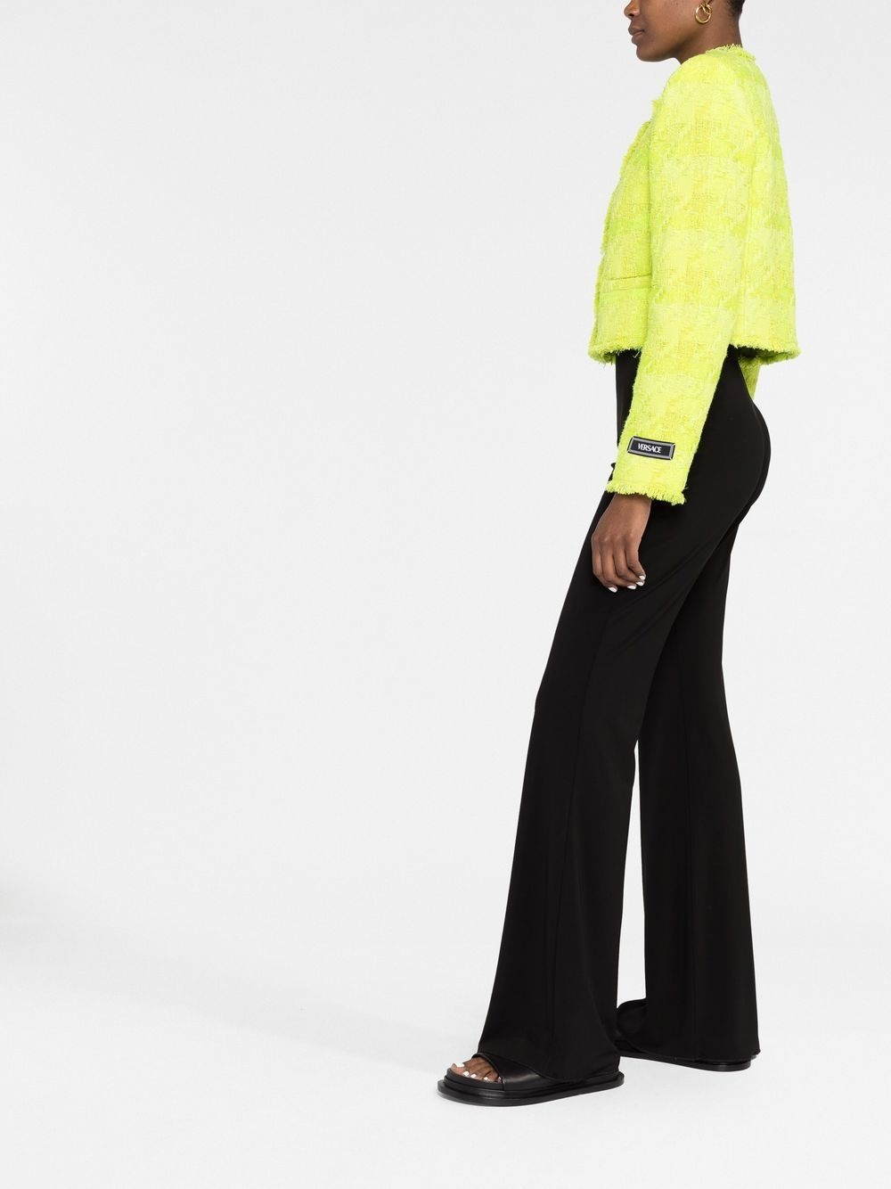 ジャケット Versace Acid green boucle blazer VERSACE Versace Women Acid Green Boucle Blazer | luosophy