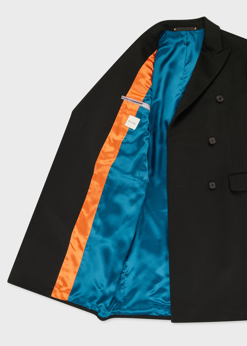 Dark Green Wool-Cashmere Blend Double Breasted Overcoat 4