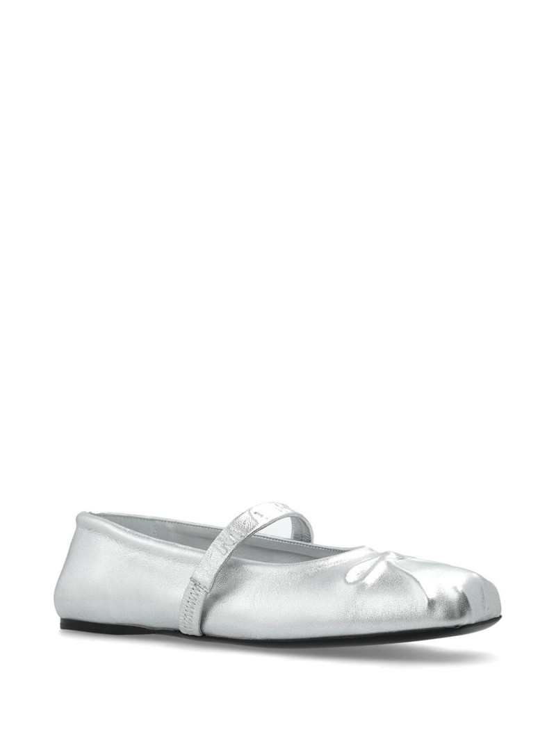 Marni metallic ballerina shoes outlook