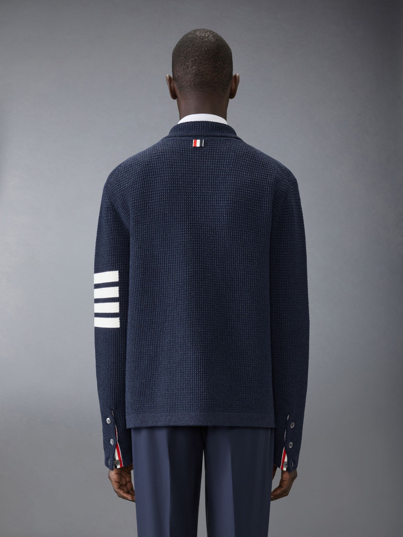 Thom Browne Linen Cotton 4-Bar Caridgan Jacket outlook