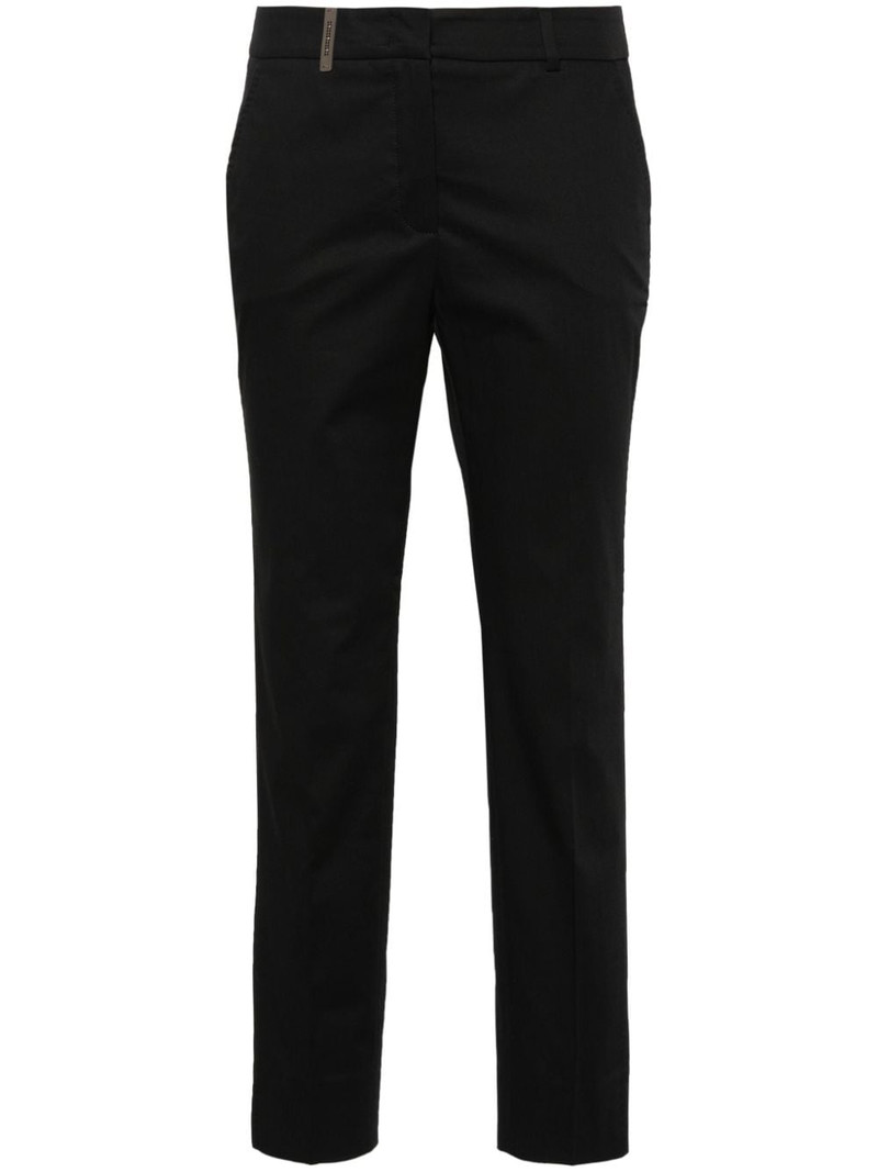 cropped slim-fit trousers 1