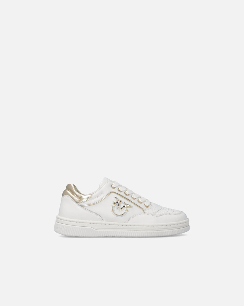 LEATHER SNEAKERS WITH LOVE BIRDS LOGO 1