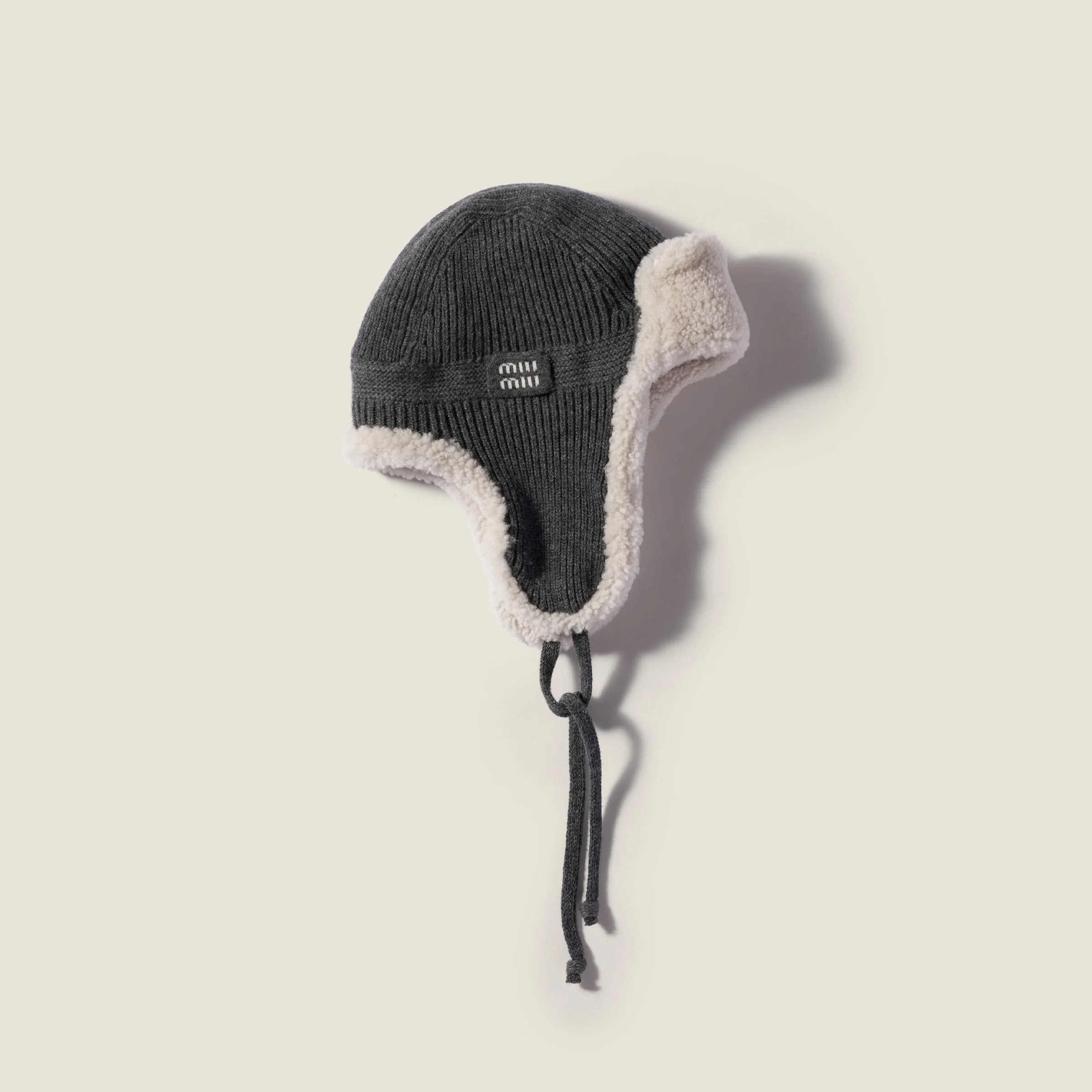 Wool, cashmere and shearling trapper hat - 1