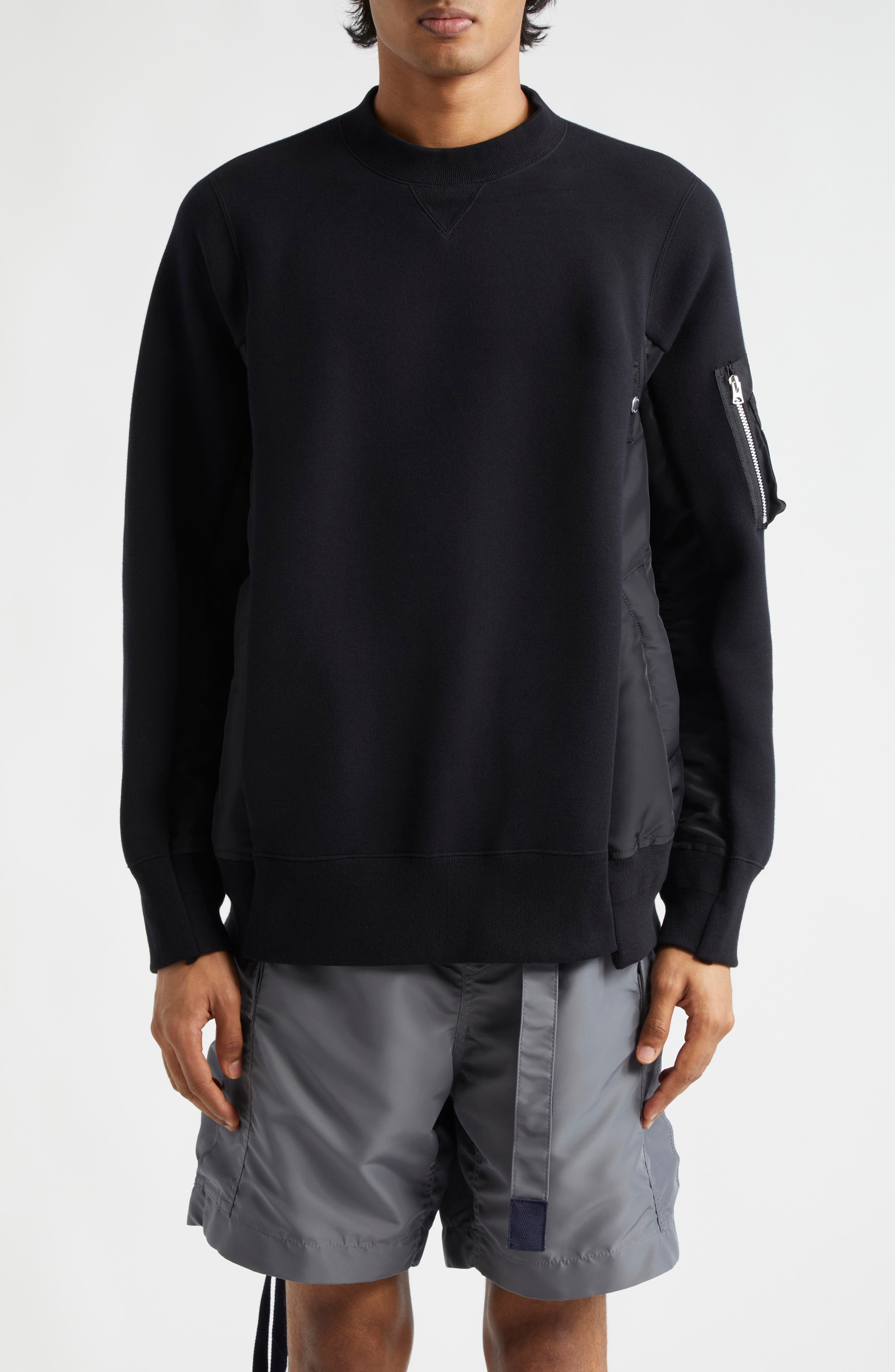 Sponge Mixed Media Sweatshirt - 1
