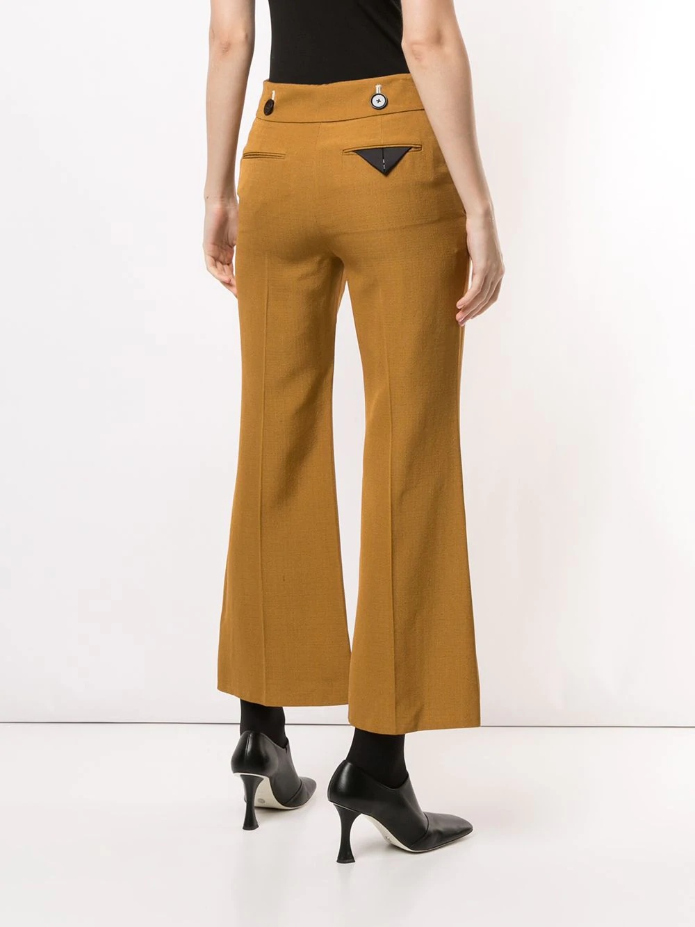 cropped flared trousers - 4