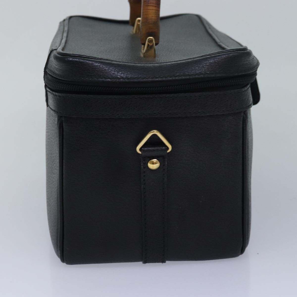 GUCCI Bamboo Vanity Hand Bag Leather Black 013 2122 013 2122 - 3